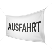 Werbebanner Ausfahrt - Wunschgröße