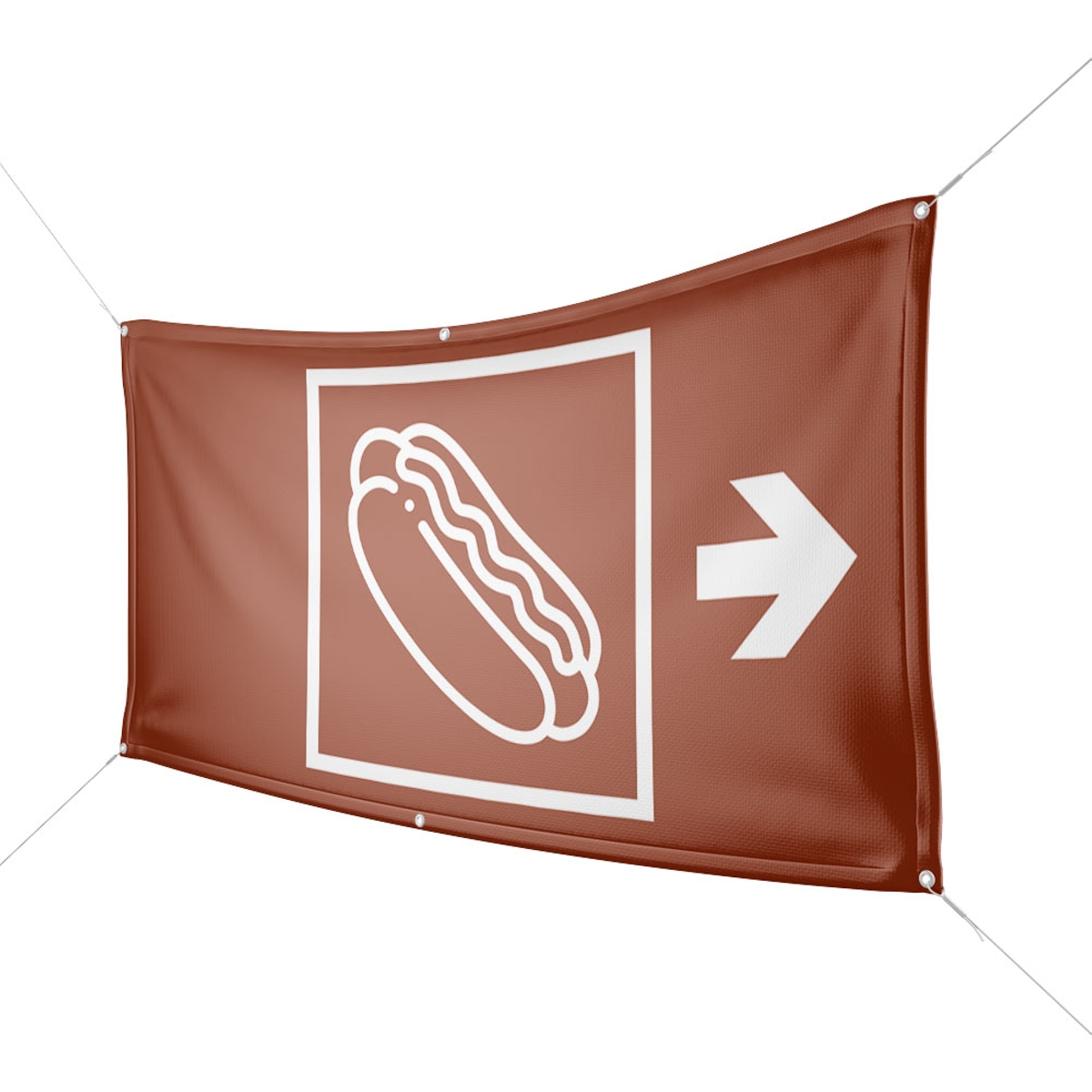 Werbebanner Hot Dogs - Wunschgröße