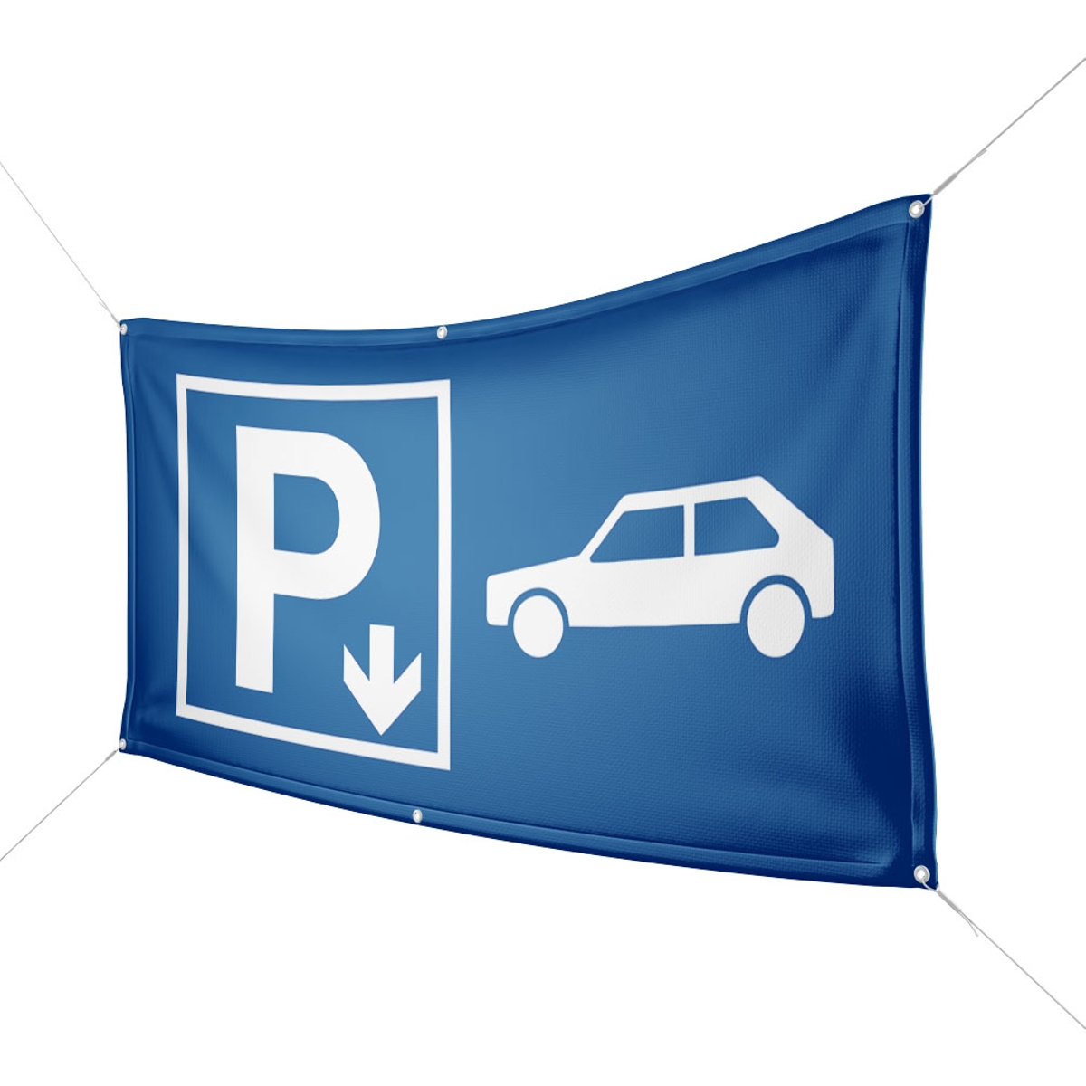 Werbebanner Parkplatz PKW - Wunschgröße