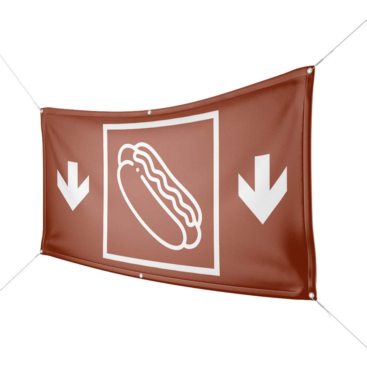 Werbebanner Hot Dogs - Wunschgröße