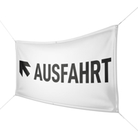 Werbebanner Ausfahrt - Wunschgröße