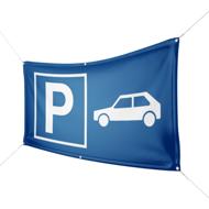 Werbebanner Parkplatz PKW - Wunschgröße