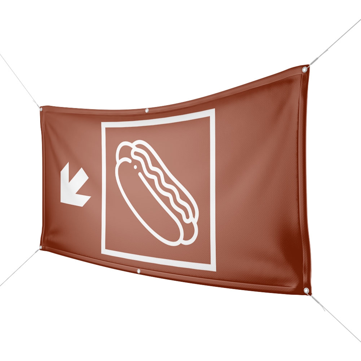 Werbebanner Hot Dogs - Wunschgröße