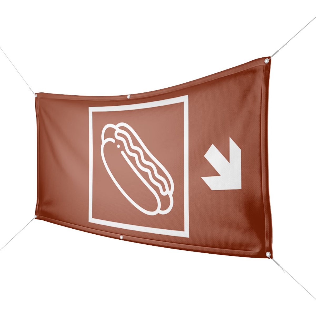 Werbebanner Hot Dogs - Wunschgröße