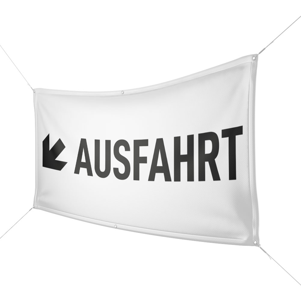 Werbebanner Ausfahrt - Wunschgröße