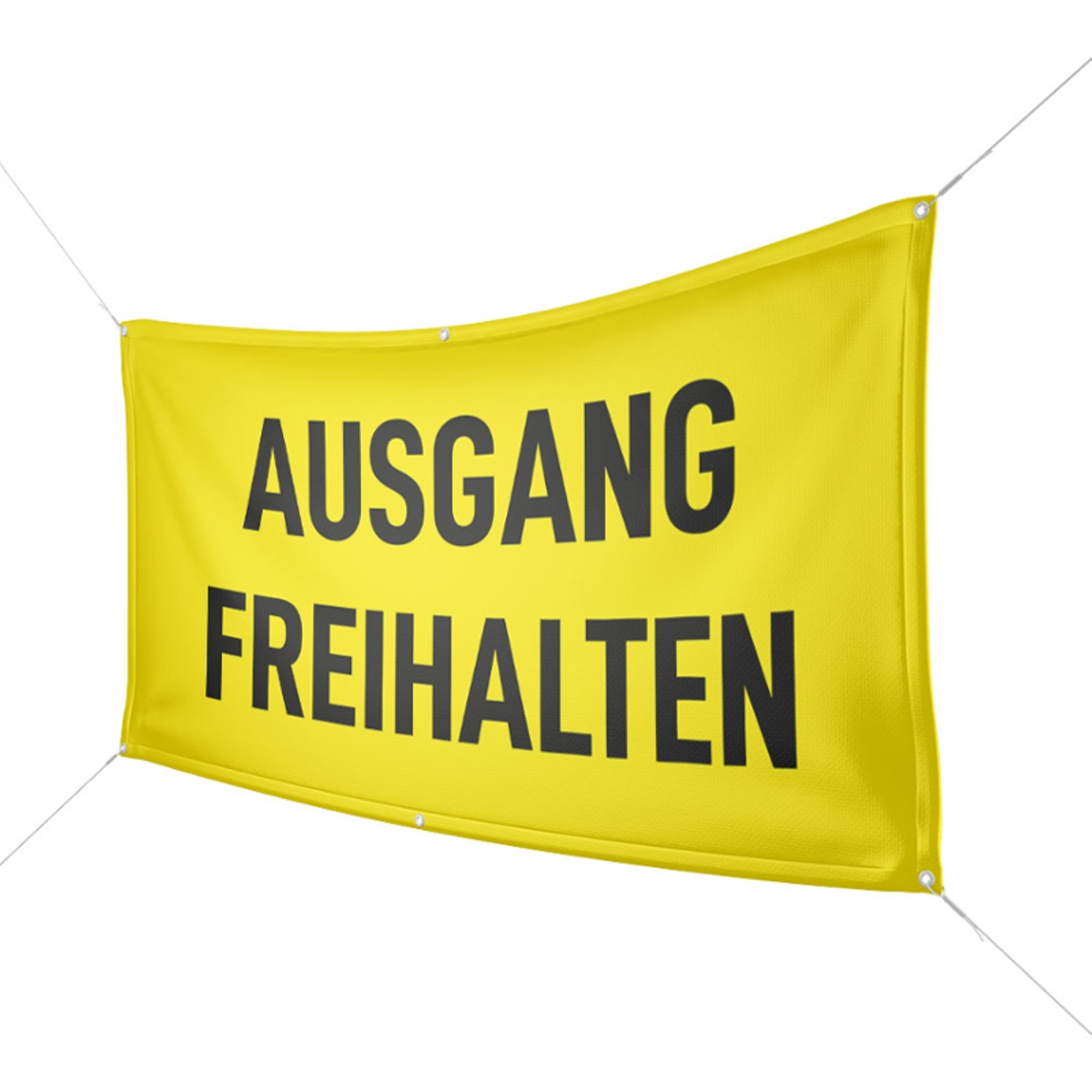 Werbebanner Ausgang freihalten - Wunschgröße