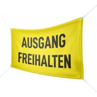 Werbebanner Ausgang freihalten - Wunschgröße