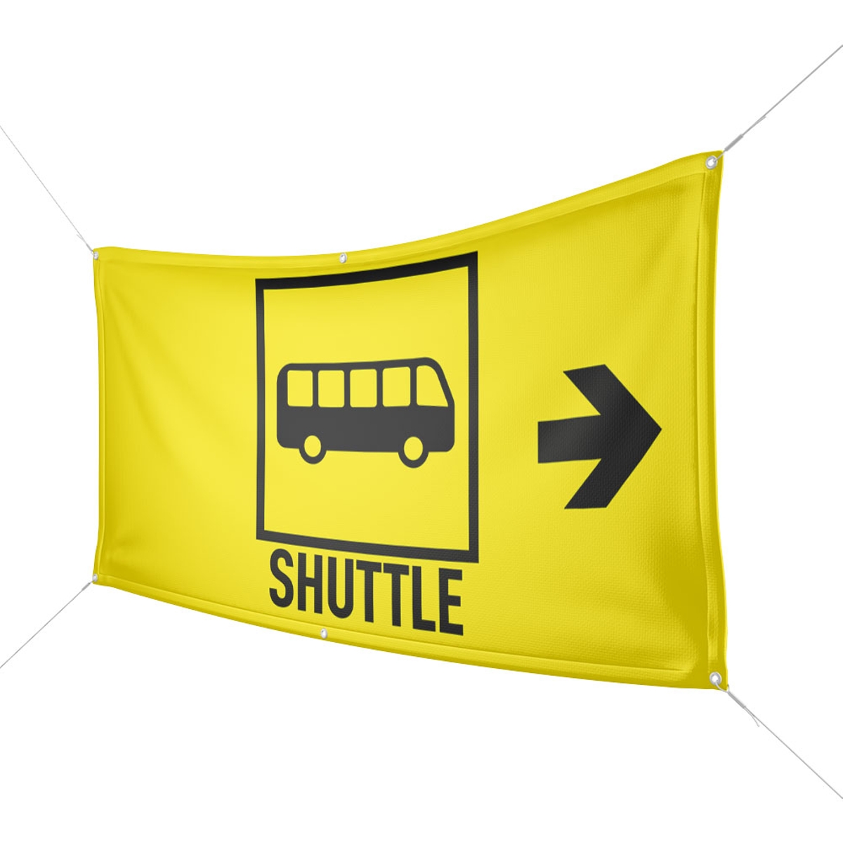 Werbebanner Shuttle Bus - Wunschgröße