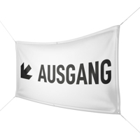 Werbebanner Ausgang - Wunschgröße