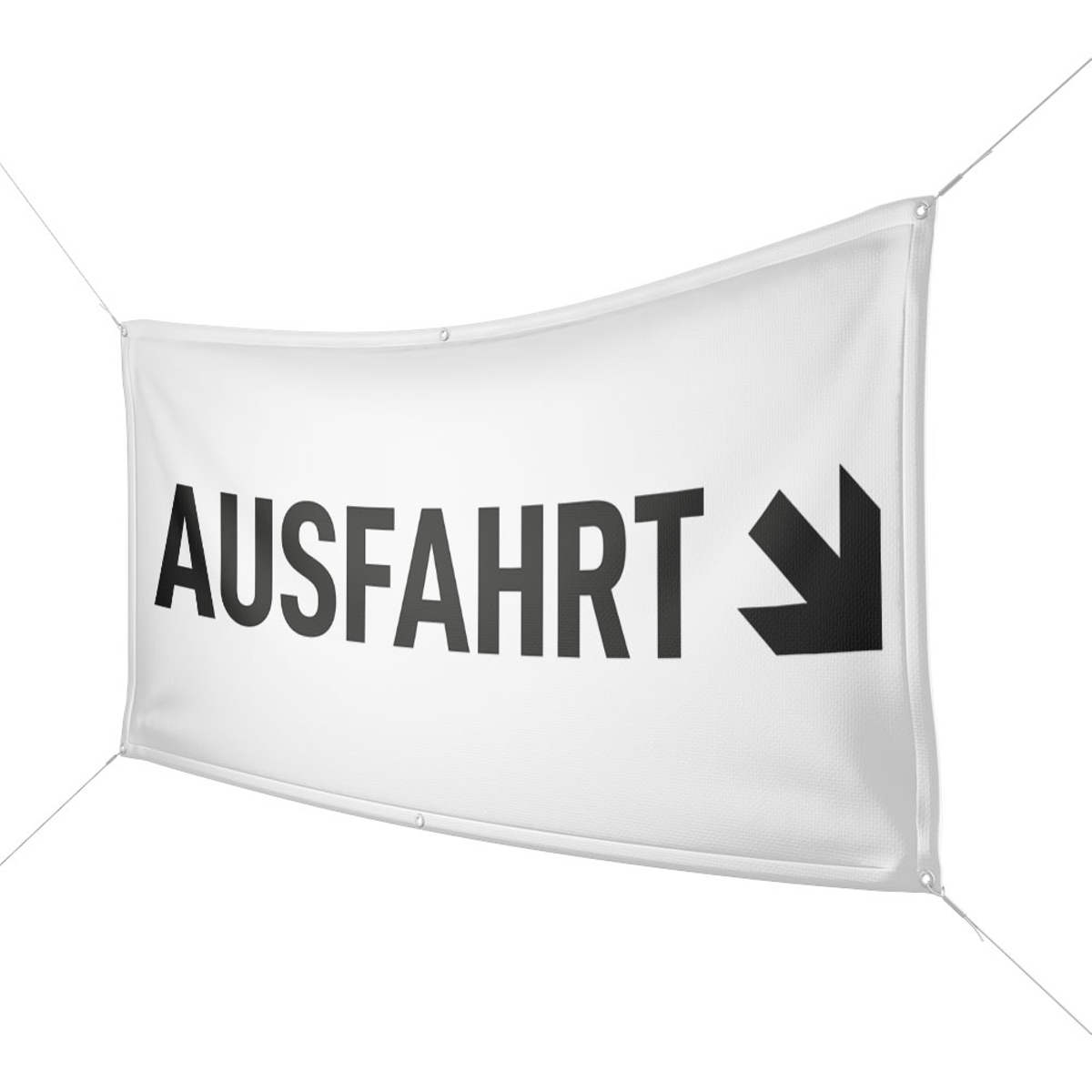 Werbebanner Ausfahrt - Wunschgröße