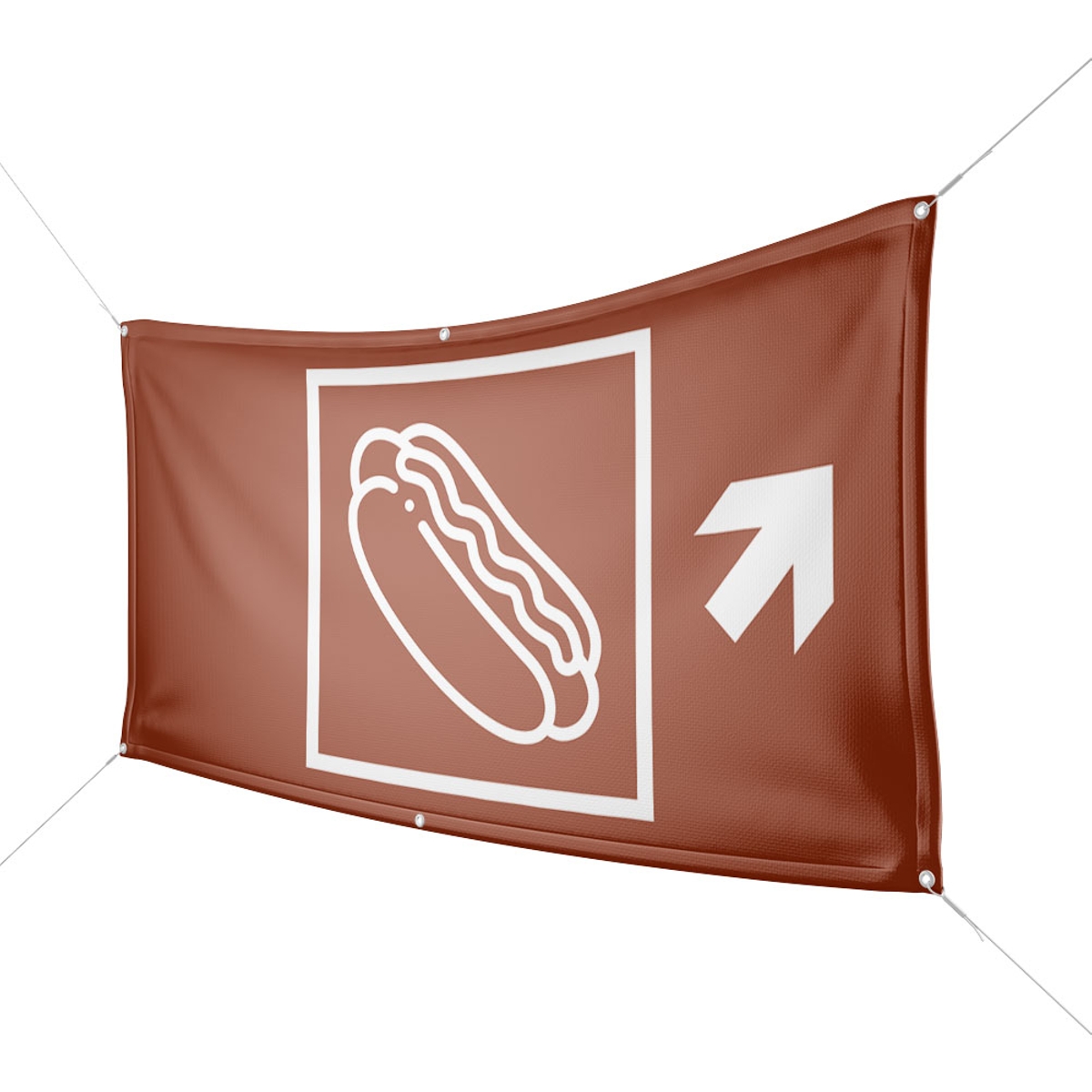 Werbebanner Hot Dogs - Wunschgröße