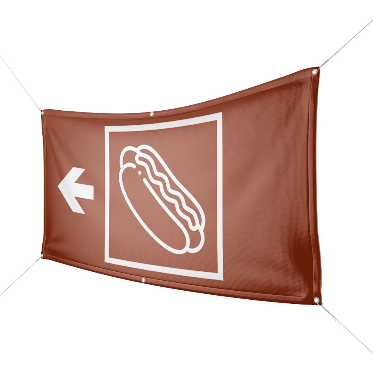 Werbebanner Hot Dogs - Wunschgröße