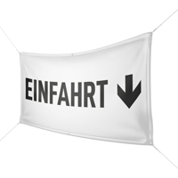 Werbebanner Einfahrt - Wunschgröße