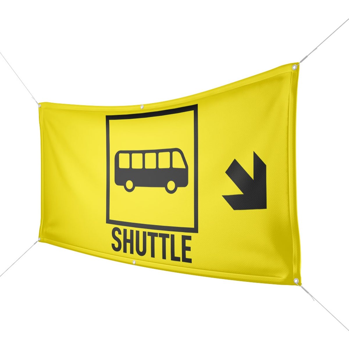 Werbebanner Shuttle Bus - Wunschgröße