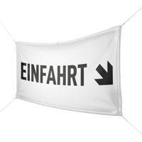 Werbebanner Einfahrt - Wunschgröße