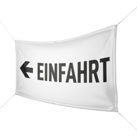 Werbebanner Einfahrt - Wunschgröße