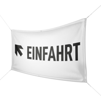 Werbebanner Einfahrt - Wunschgröße