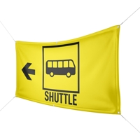 Werbebanner Shuttle Bus - Wunschgröße