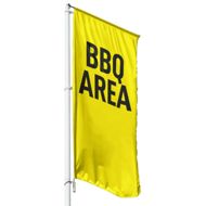Fahne BBQ Area - 6 Größen