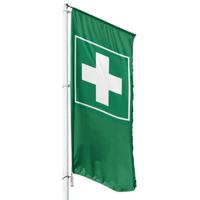Fahne Erste Hilfe, grün - 6 Größen