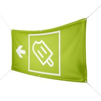 Werbebanner Eis - 6 Größen