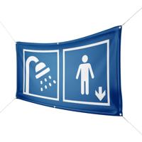 Werbebanner Duschen Herren - 6 Größen