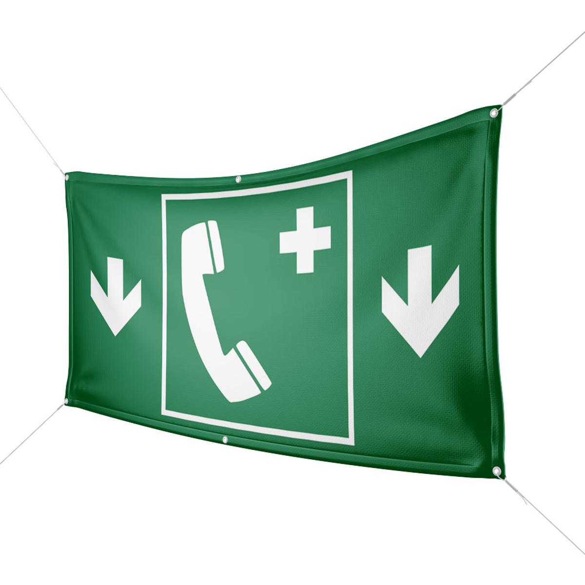 Werbebanner Notfalltelefon - 6 Größen