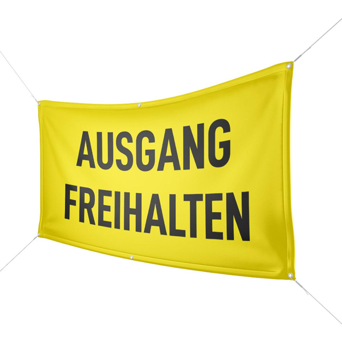 Werbebanner Ausgang freihalten - 6 Größen