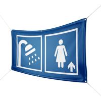 Werbebanner Duschen Damen - 6 Größen