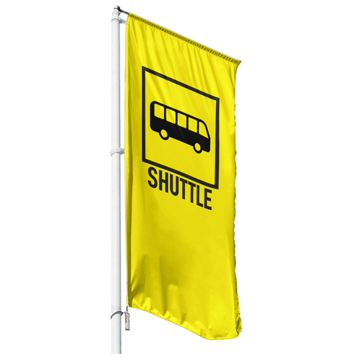 Fahne Shuttle Bus - 6 Größen