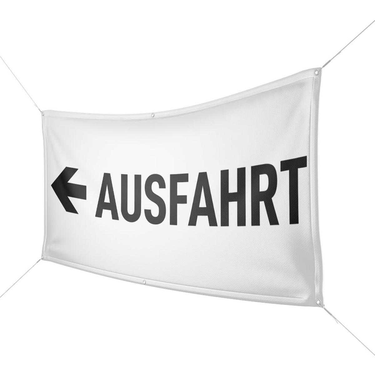 Werbebanner Ausfahrt - 6 Größen