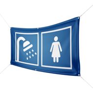 Werbebanner Duschen Damen - 6 Größen