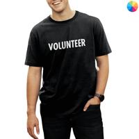Volunteer T-Shirt, Druck groß, Herren