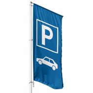 Fahne Parkplatz PKW - Wunschgröße