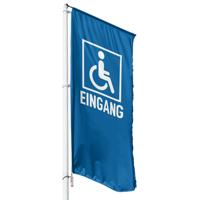 Fahne Rollstuhlfahrer Eingang - Wunschgröße