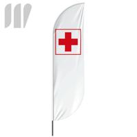 Beachflag Erste Hilfe weiß - 3 Modelle - 4 Größen