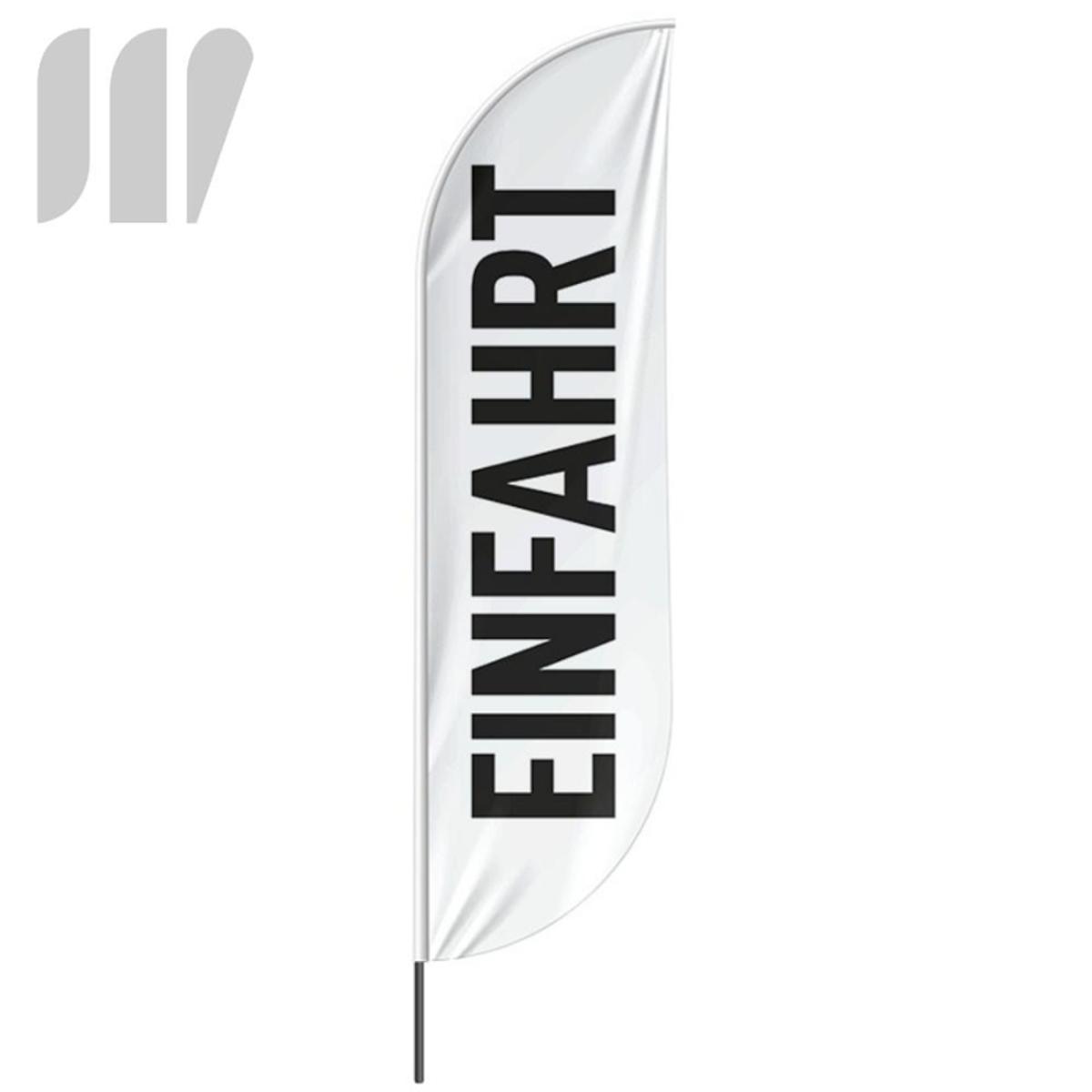 Beachflag Einfahrt - 3 Modelle - 4 Größen