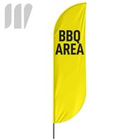 Beachflag BBQ Area - 3 Modelle - 4 Größen