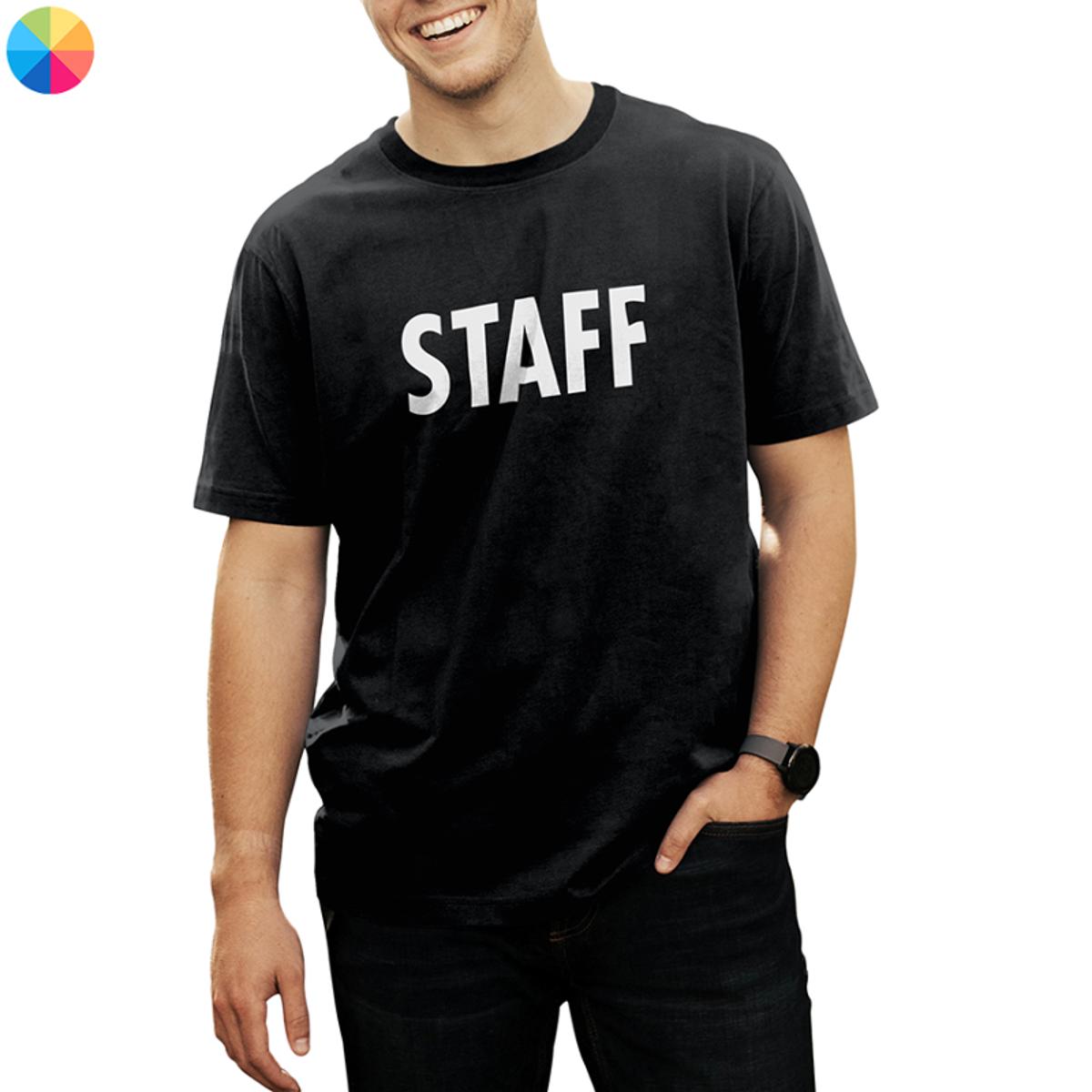 Staff T Shirt Druck groB Herren festivalbanner24